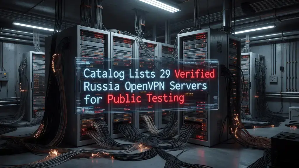 Catalog Lists 29 Verified Russia OpenVPN Servers for Public Testing