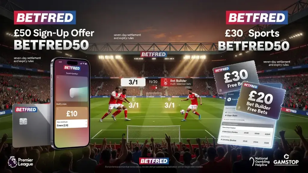 Betfred's £50 Sign-Up Offer Lands Ahead of Busy Premier League Weekend